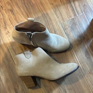 Madewell Beige Ankle Booties